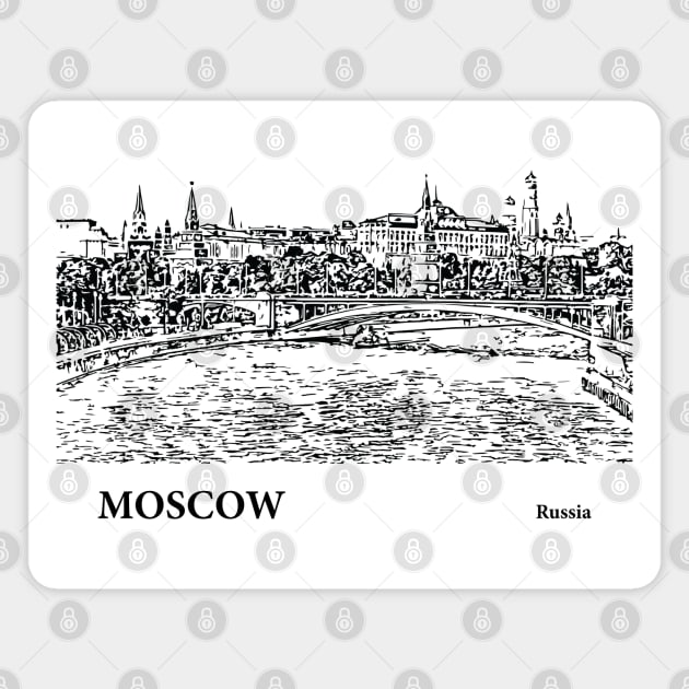 Moscow Russia Magnet by Lakeric
